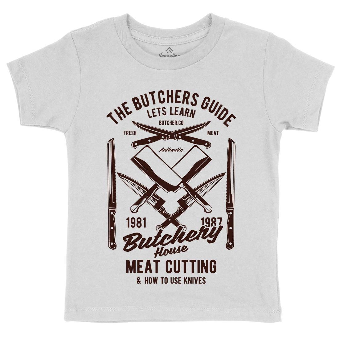 Butchery House Kids Organic Crew Neck T-Shirt Retro B190