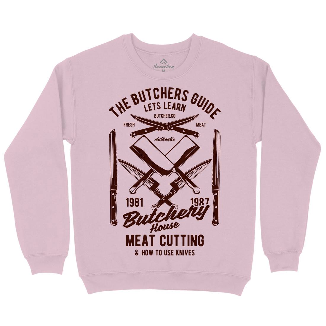 Butchery House Kids Crew Neck Sweatshirt Retro B190