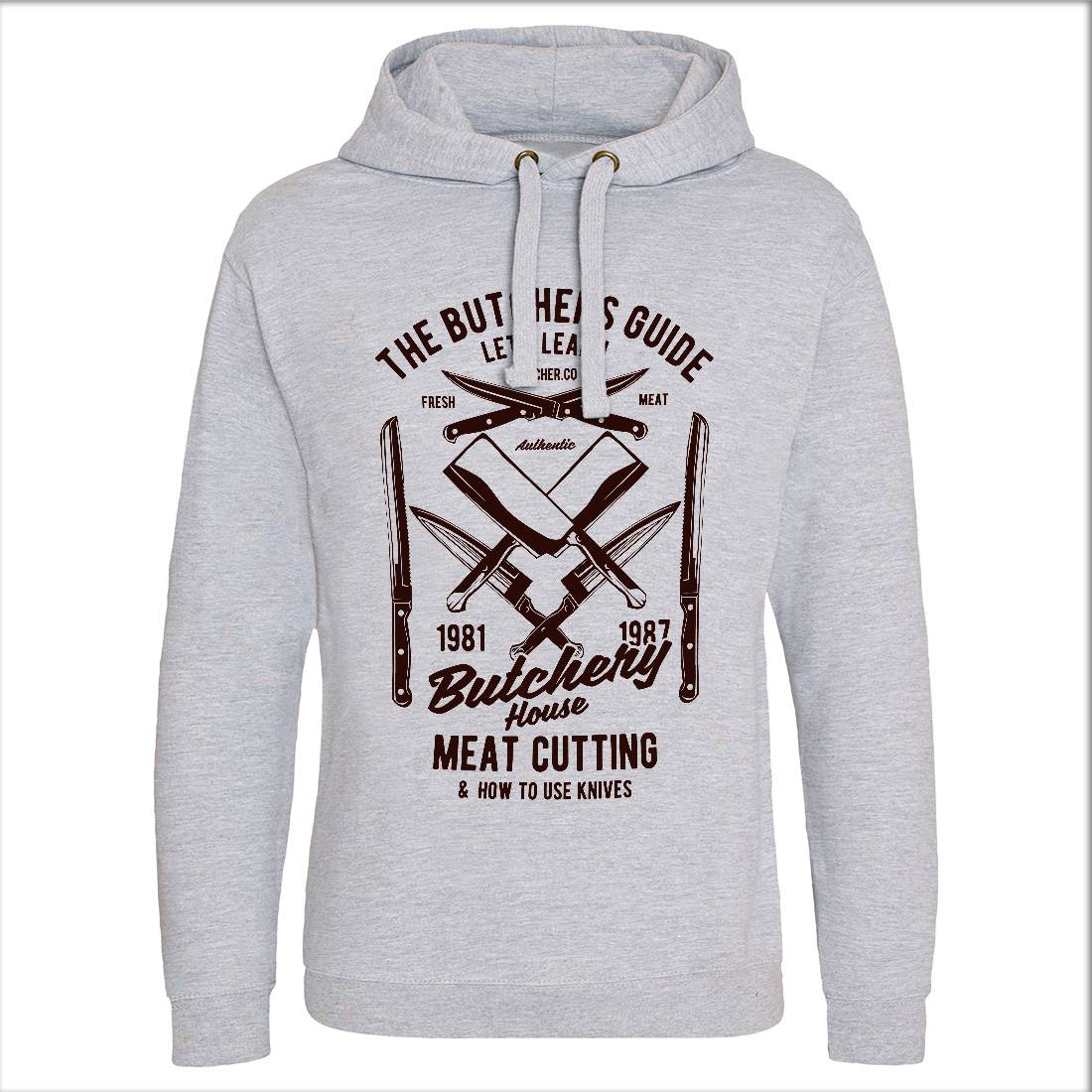 Butchery House Mens Hoodie Without Pocket Retro B190