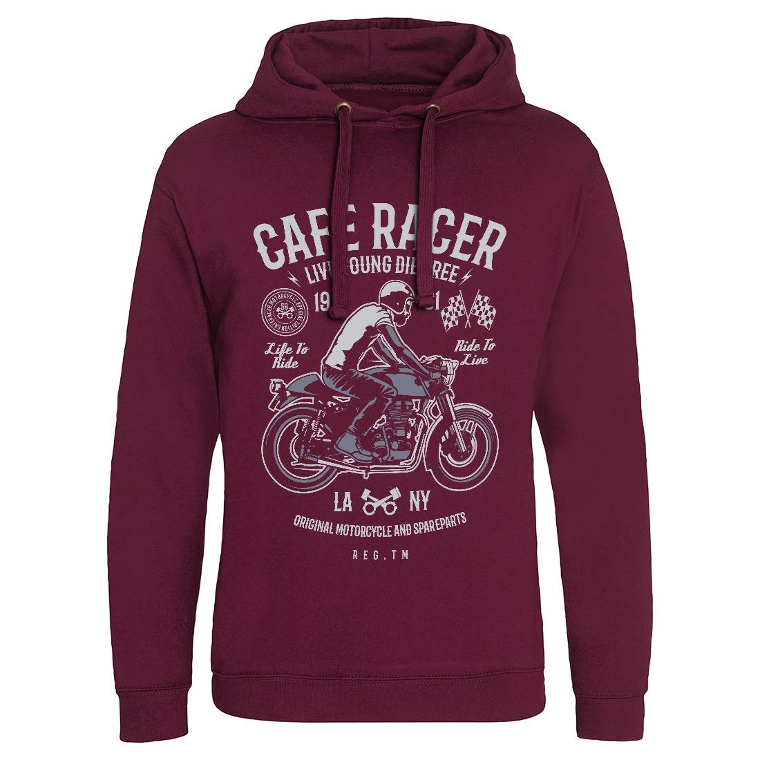 Cafe Racer Mens Hoodie Without Pocket Motorcycles B191