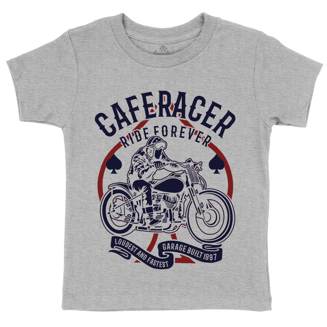 Caferacer Ride Forever Kids Crew Neck T-Shirt Motorcycles B192