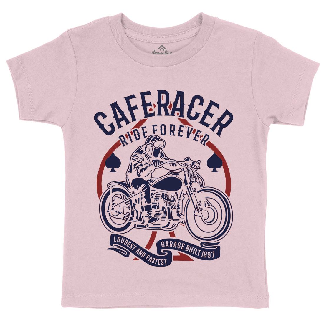 Caferacer Ride Forever Kids Crew Neck T-Shirt Motorcycles B192