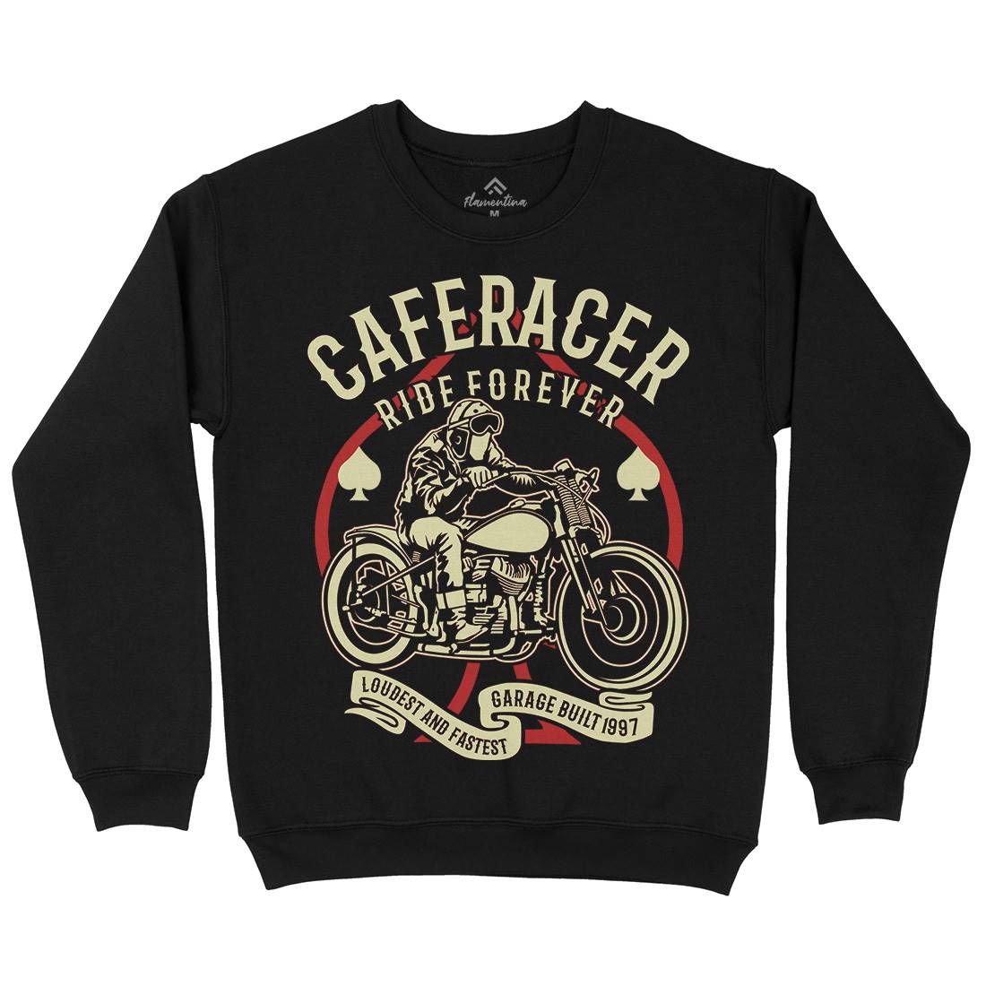 Caferacer Ride Forever Kids Crew Neck Sweatshirt Motorcycles B192