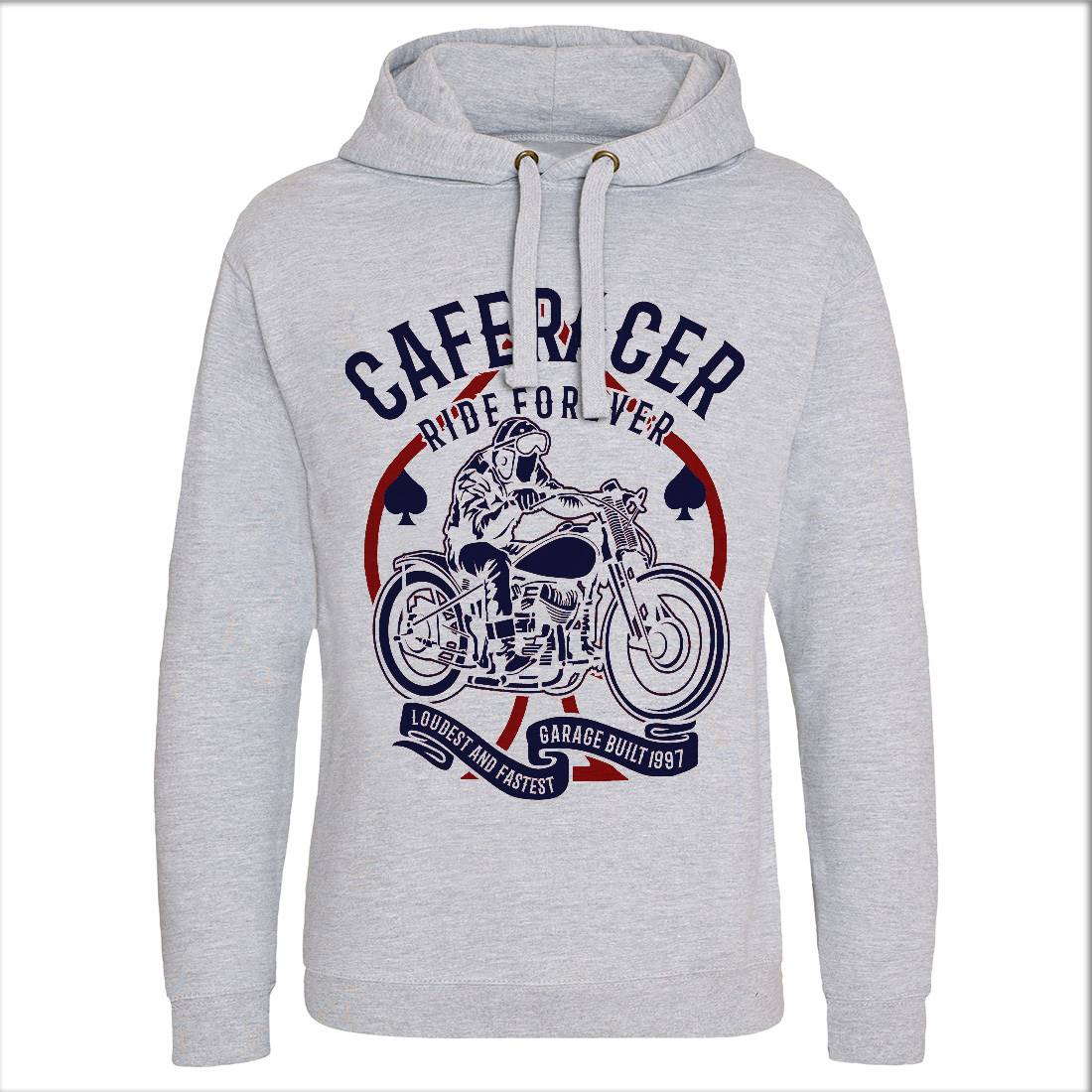 Caferacer Ride Forever Mens Hoodie Without Pocket Motorcycles B192