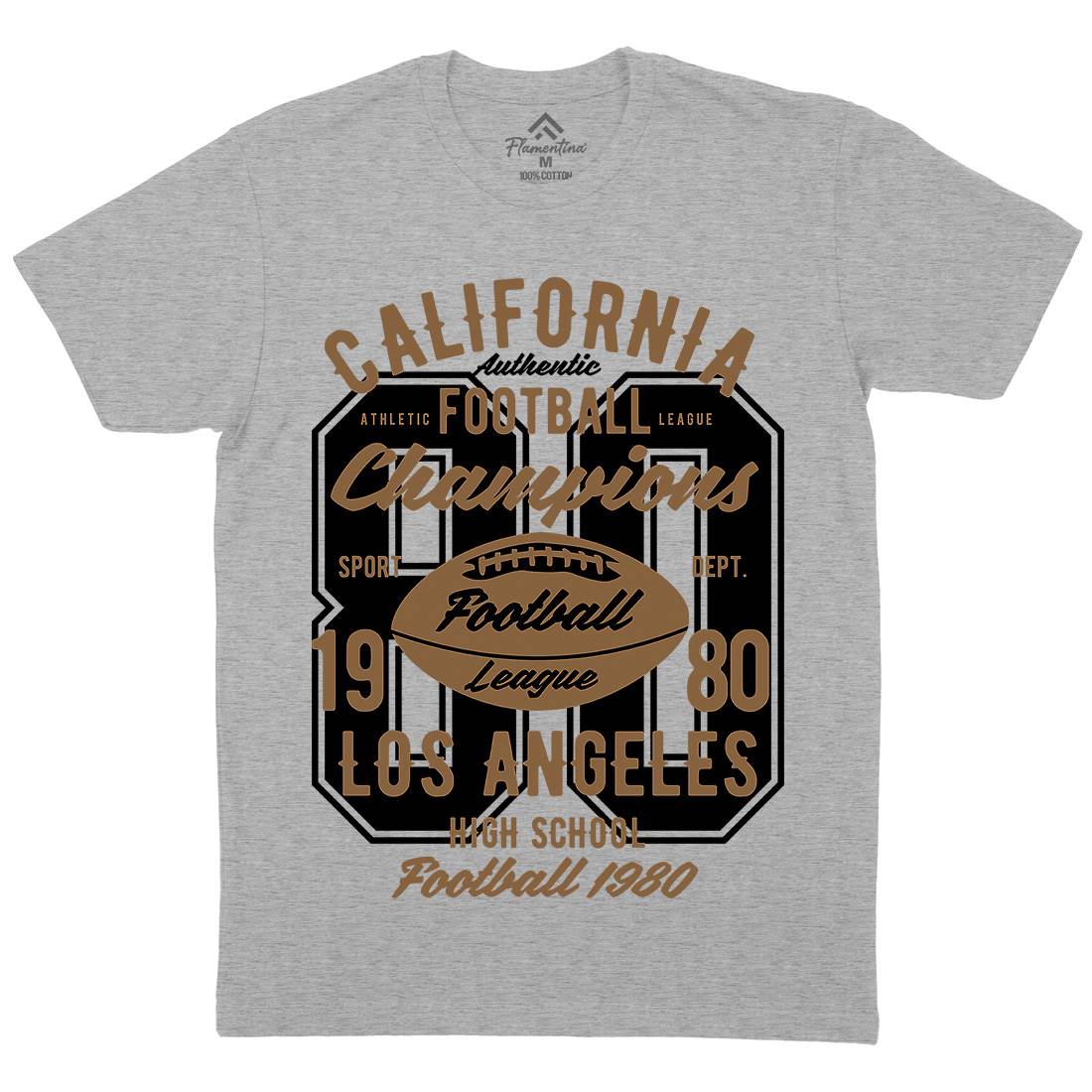 California Football League Mens Crew Neck T-Shirt Sport B193