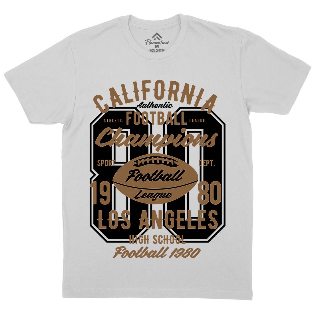 California Football League Mens Crew Neck T-Shirt Sport B193