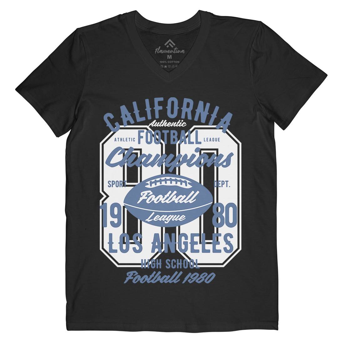 California Football League Mens V-Neck T-Shirt Sport B193