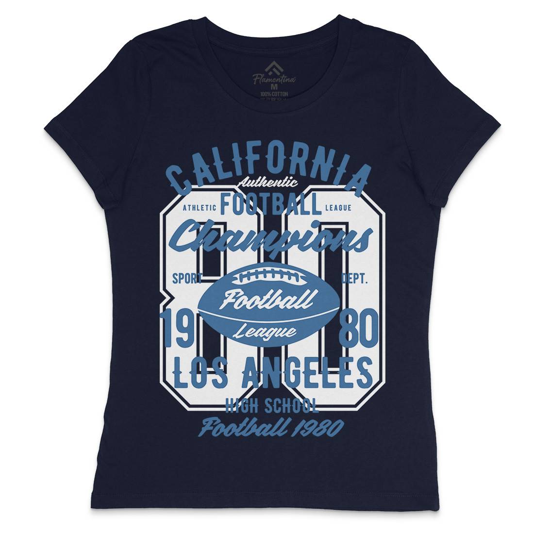 California Football League Womens Crew Neck T-Shirt Sport B193