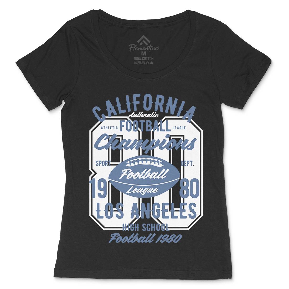 California Football League Womens Scoop Neck T-Shirt Sport B193