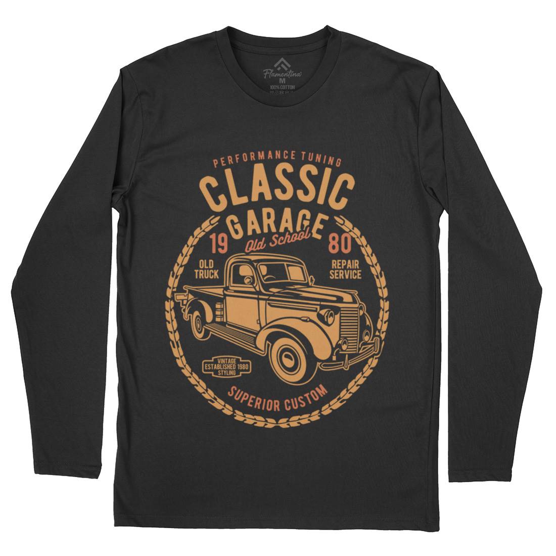 Classic Garage Mens Long Sleeve T-Shirt Cars B194