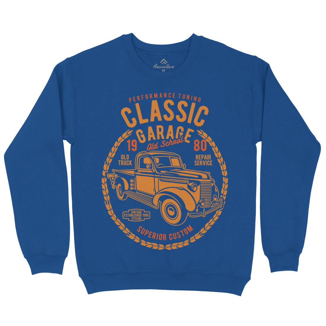 Classic Garage Mens Crew Neck Sweatshirt Cars B194