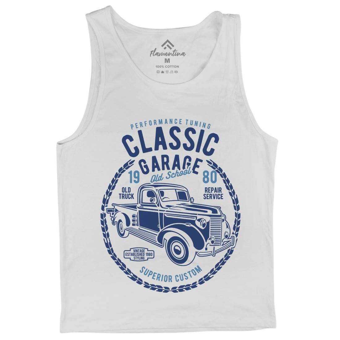 Classic Garage Mens Tank Top Vest Cars B194