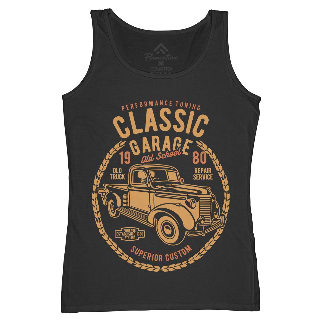 Classic Garage Womens Organic Tank Top Vest Cars B194