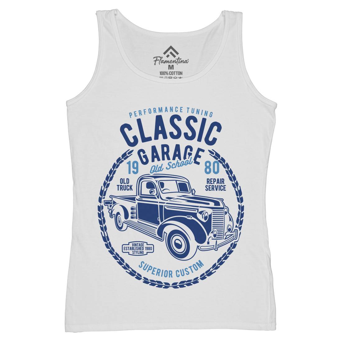 Classic Garage Womens Organic Tank Top Vest Cars B194
