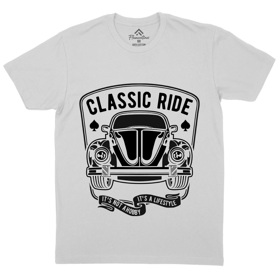 Classic Ride Mens Crew Neck T-Shirt Cars B195