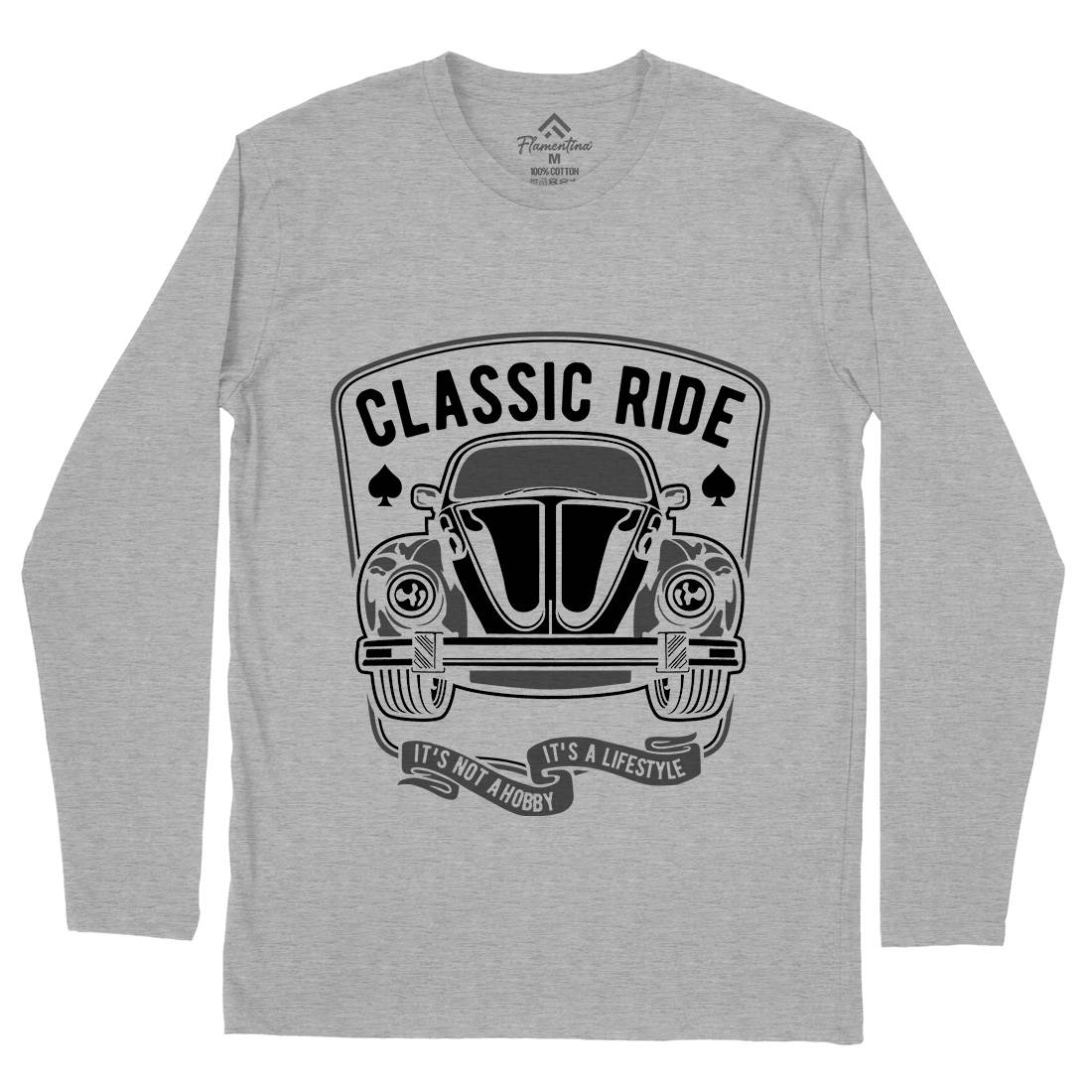 Classic Ride Mens Long Sleeve T-Shirt Cars B195
