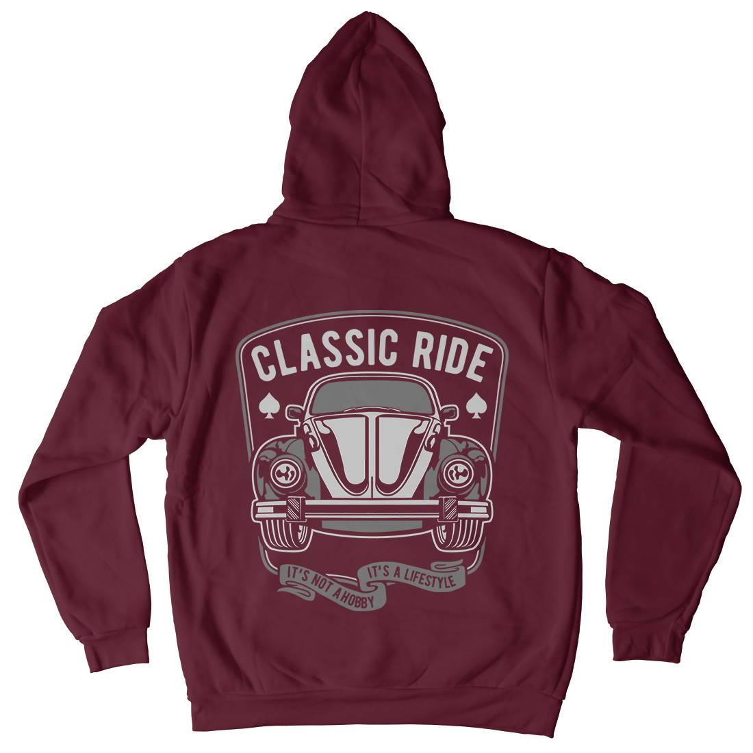 Classic Ride Mens Hoodie With Pocket Cars B195