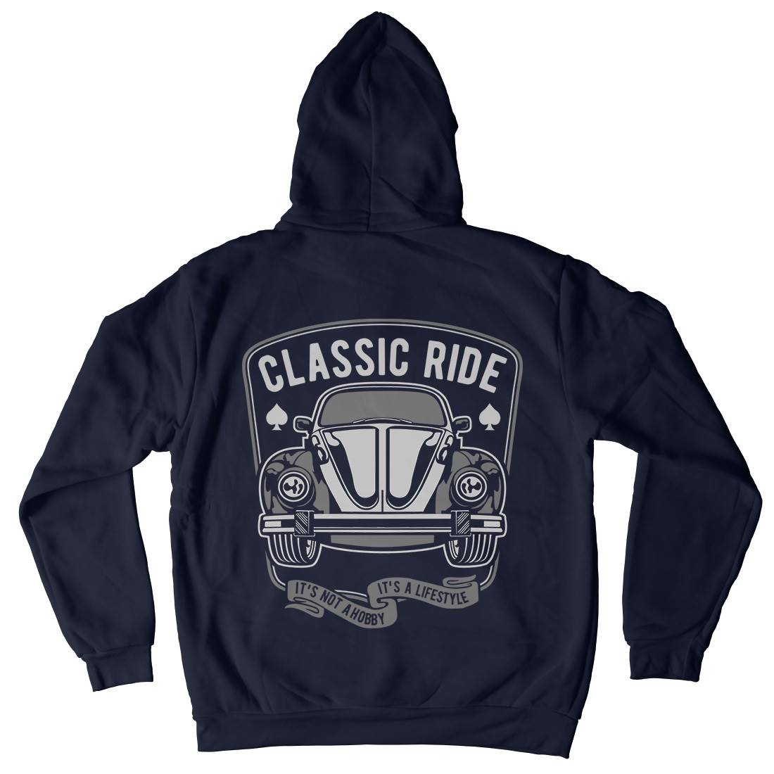 Classic Ride Mens Hoodie With Pocket Cars B195
