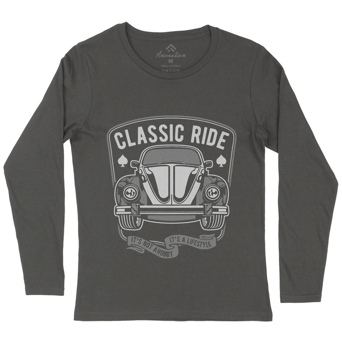 Classic Ride Womens Long Sleeve T-Shirt Cars B195