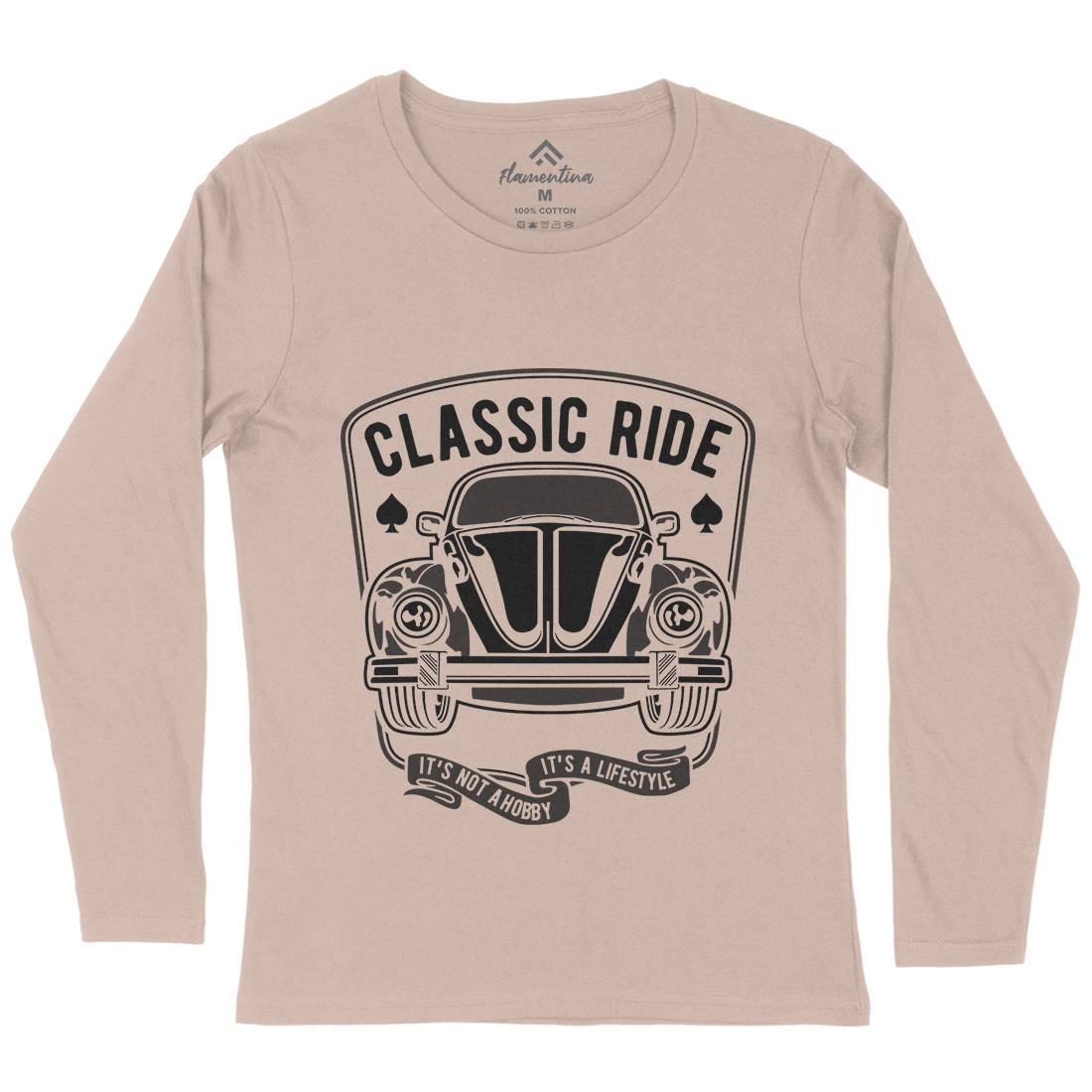 Classic Ride Womens Long Sleeve T-Shirt Cars B195
