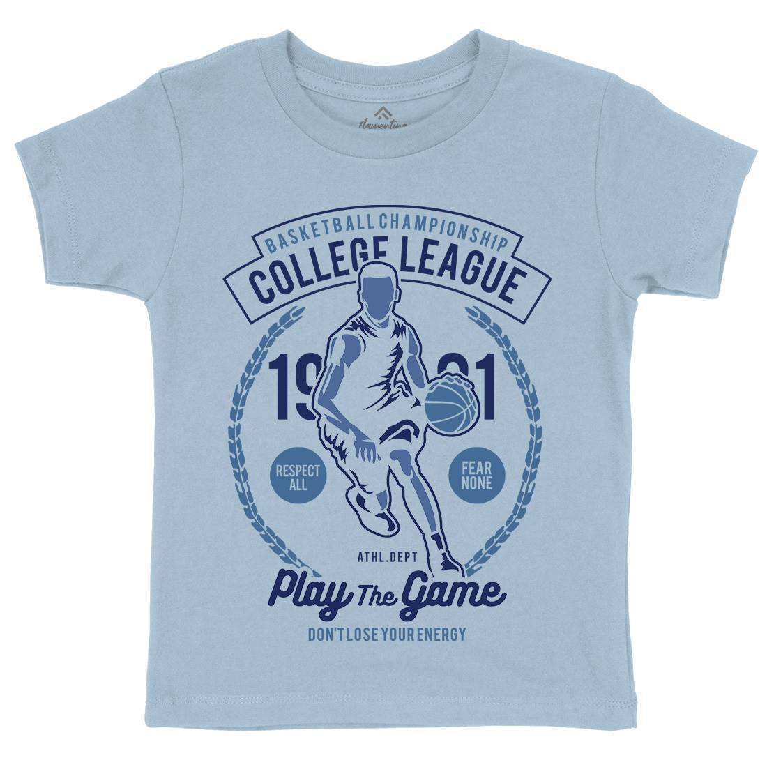 College League Kids Crew Neck T-Shirt Sport B197