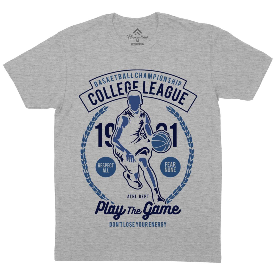 College League Mens Crew Neck T-Shirt Sport B197