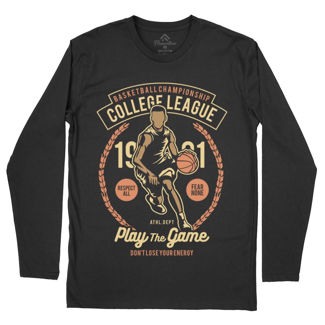 College League Mens Long Sleeve T-Shirt Sport B197