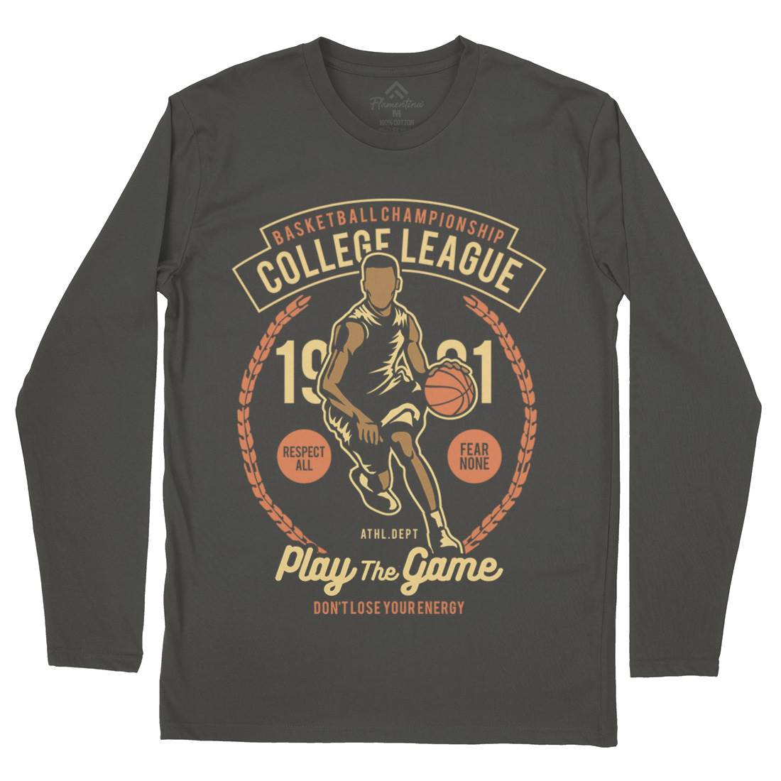 College League Mens Long Sleeve T-Shirt Sport B197