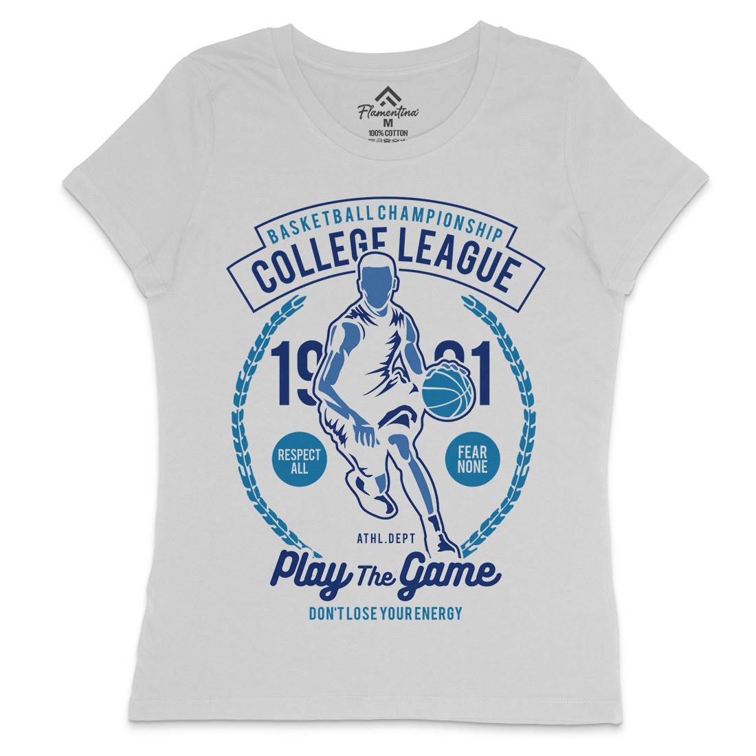 College League Womens Crew Neck T-Shirt Sport B197