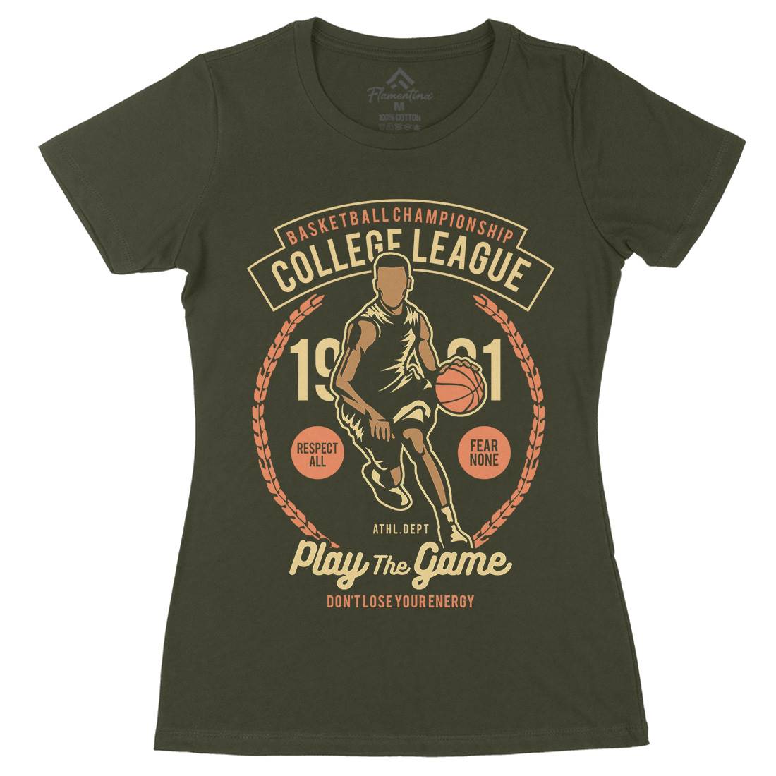 College League Womens Organic Crew Neck T-Shirt Sport B197