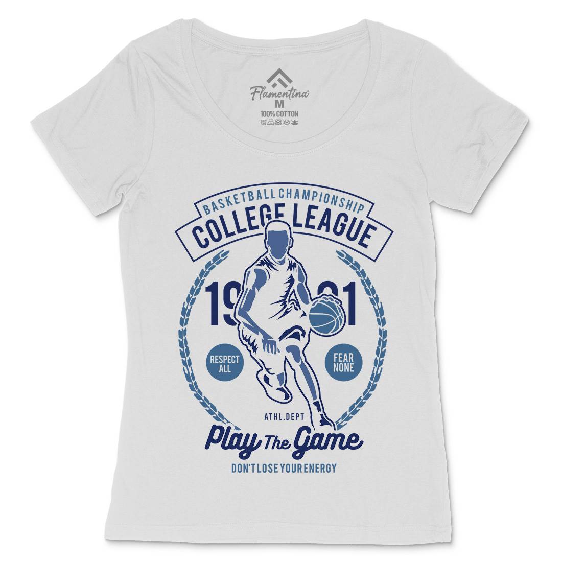 College League Womens Scoop Neck T-Shirt Sport B197