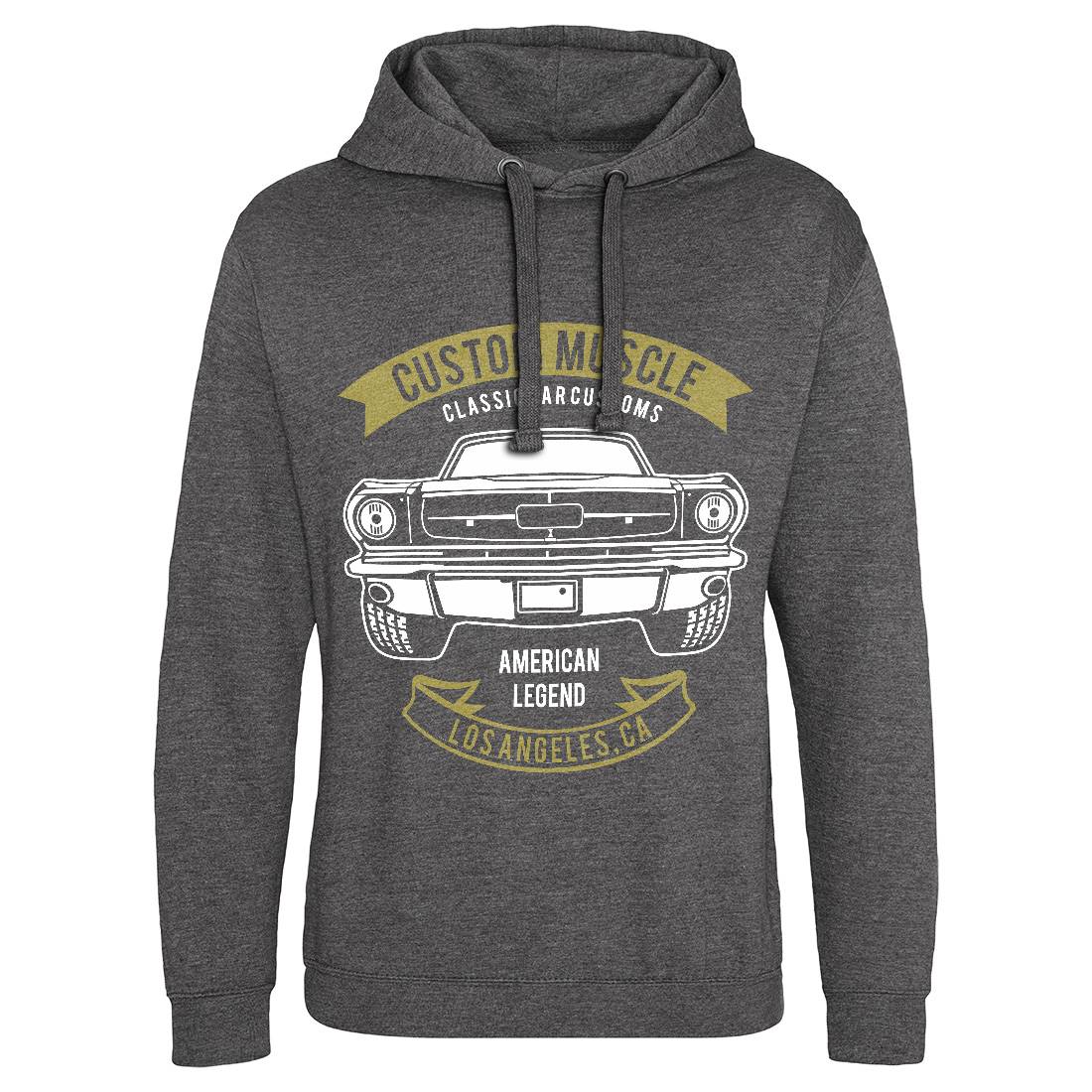 Custom Muscle Mens Hoodie Without Pocket Cars B200
