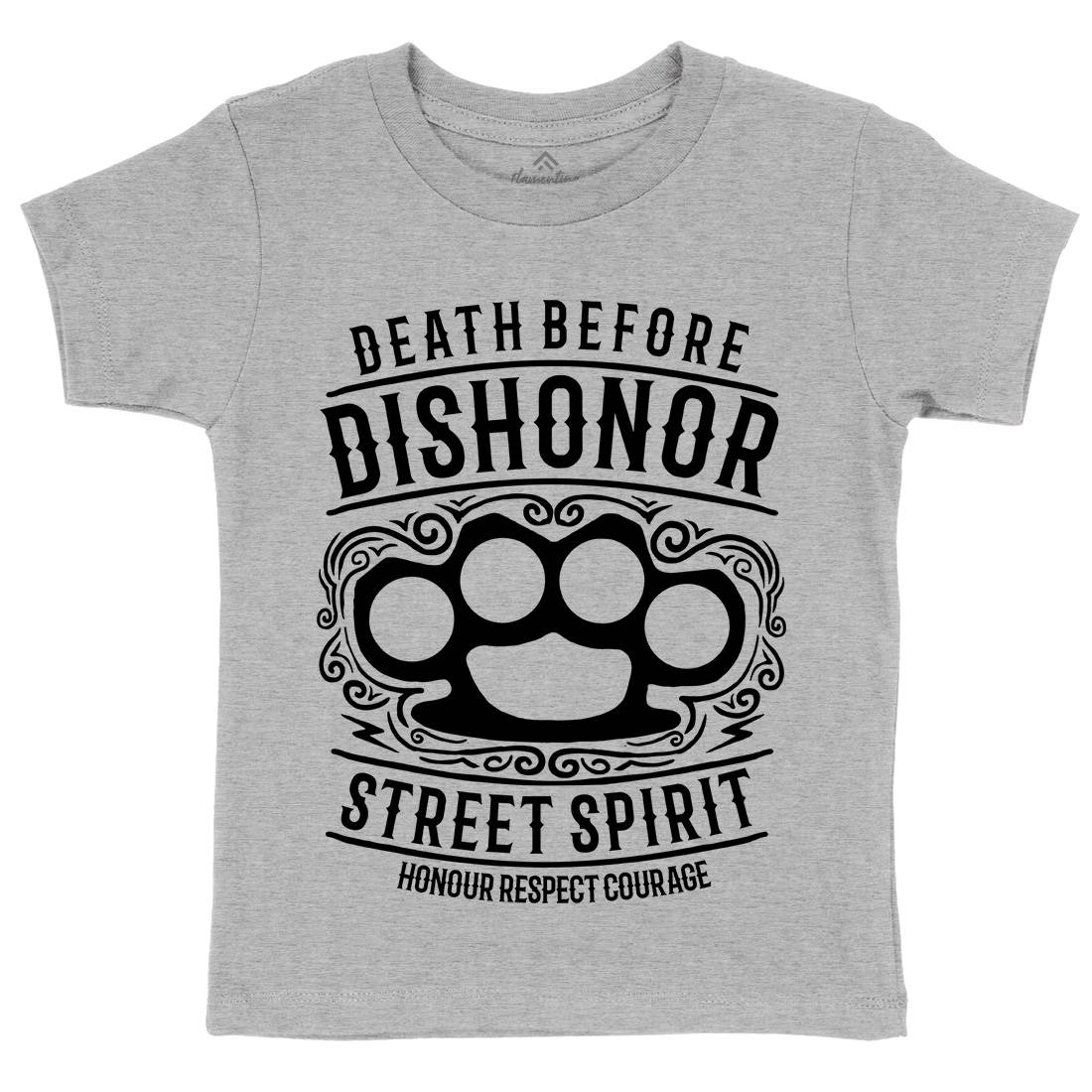 Death Before Dishonour Kids Crew Neck T-Shirt Army B202