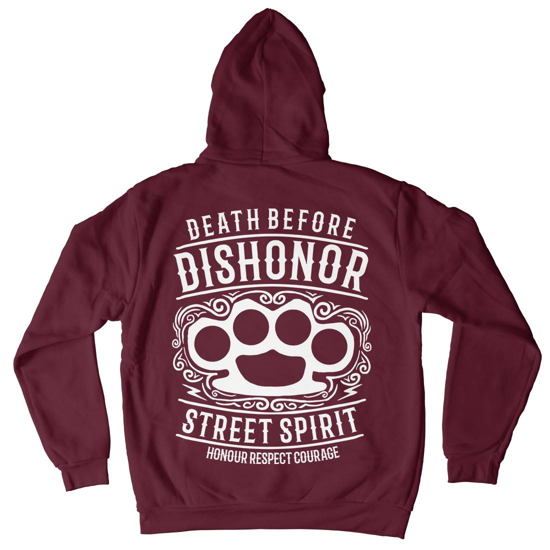 Death Before Dishonour Mens Hoodie With Pocket Army B202