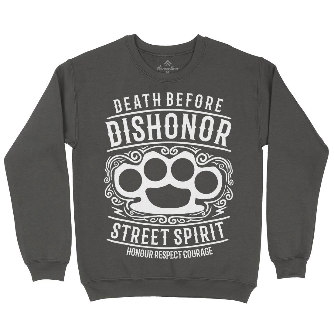 Death Before Dishonour Mens Crew Neck Sweatshirt Army B202