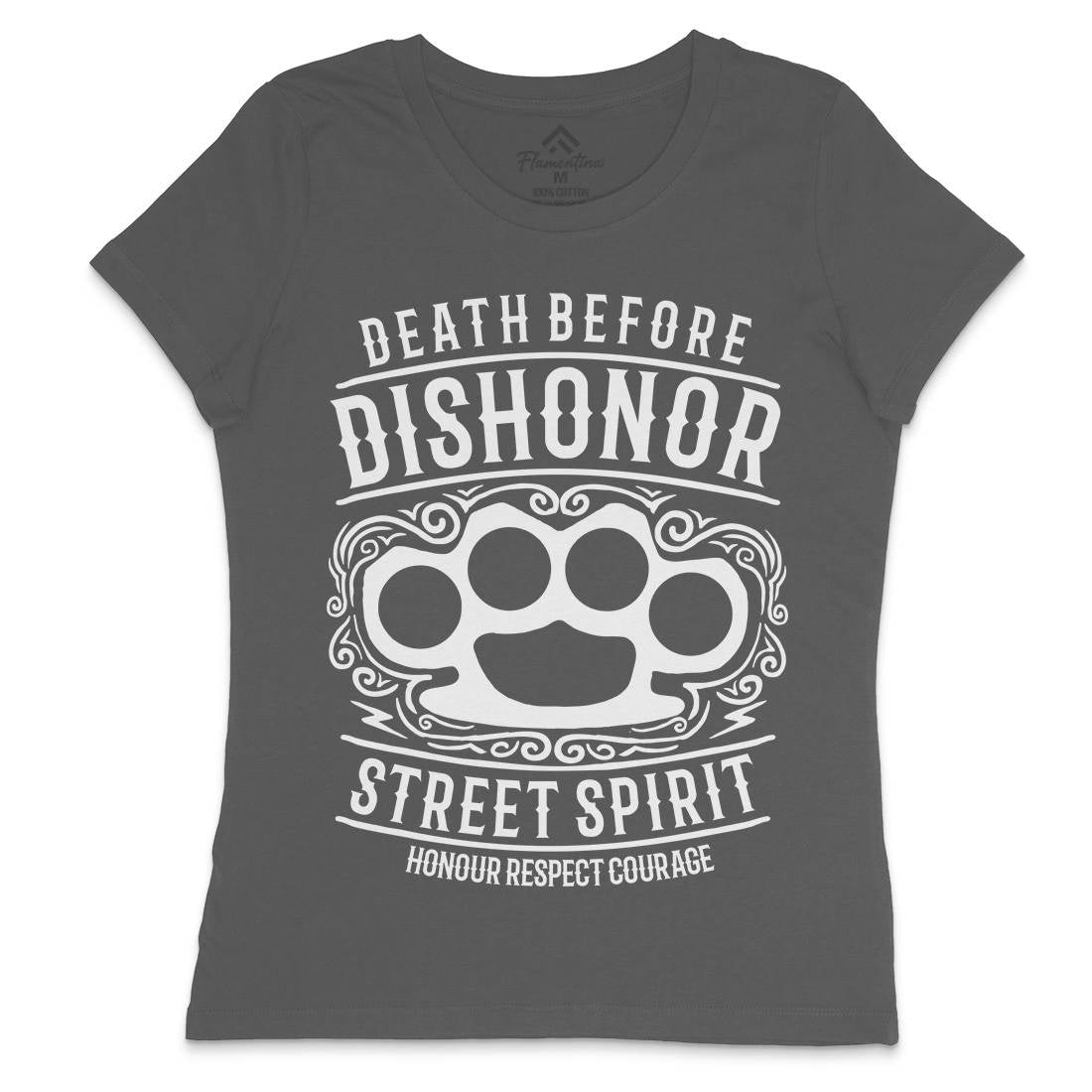 Death Before Dishonour Womens Crew Neck T-Shirt Army B202
