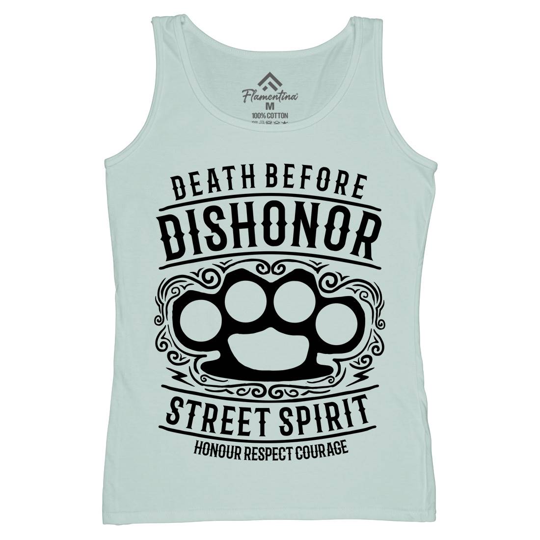 Death Before Dishonour Womens Organic Tank Top Vest Army B202