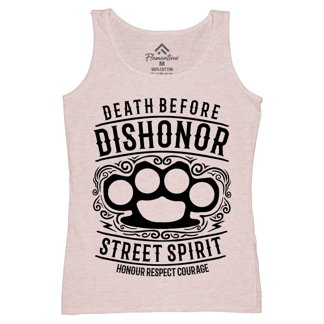 Death Before Dishonour Womens Organic Tank Top Vest Army B202