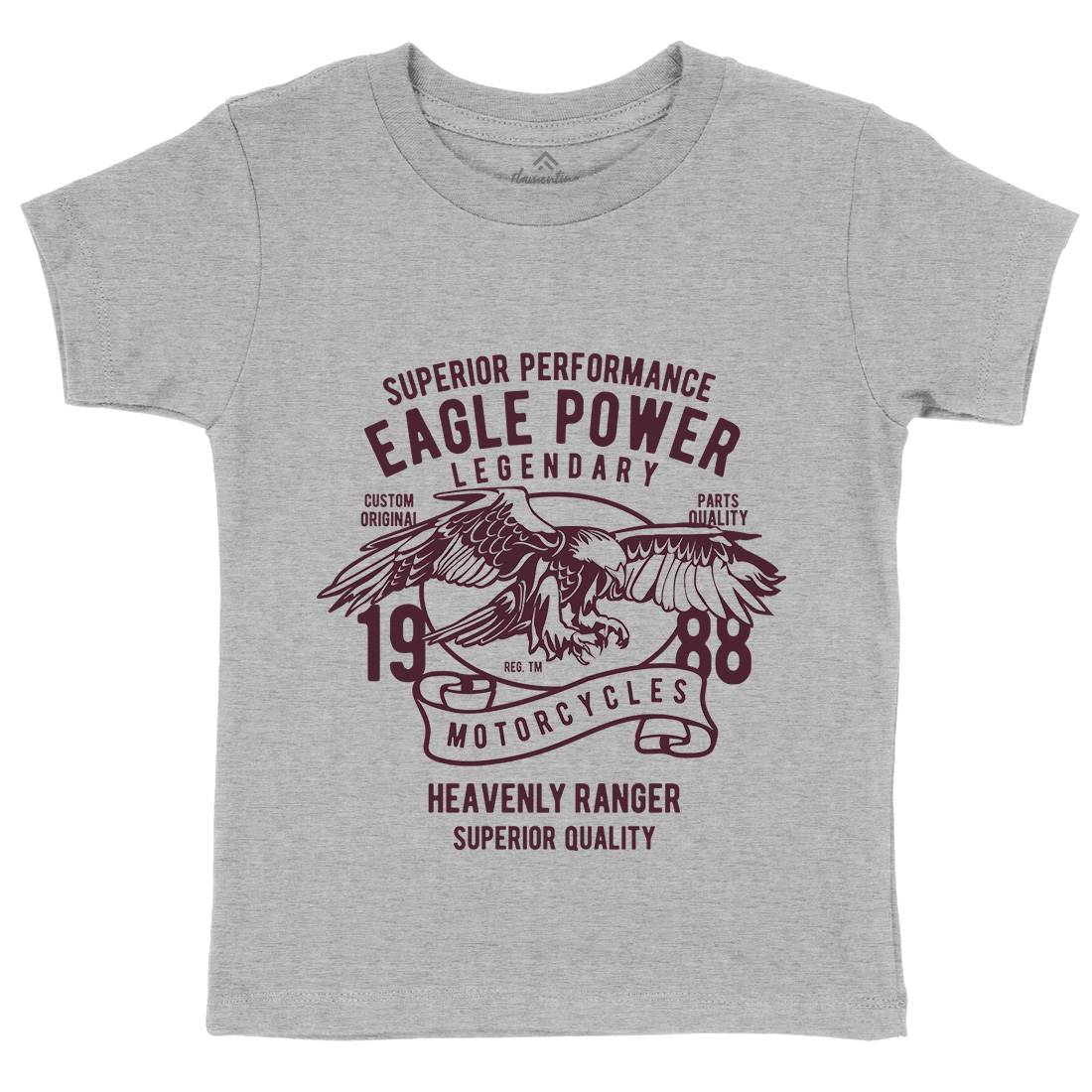 Eagle Power Kids Organic Crew Neck T-Shirt Motorcycles B205