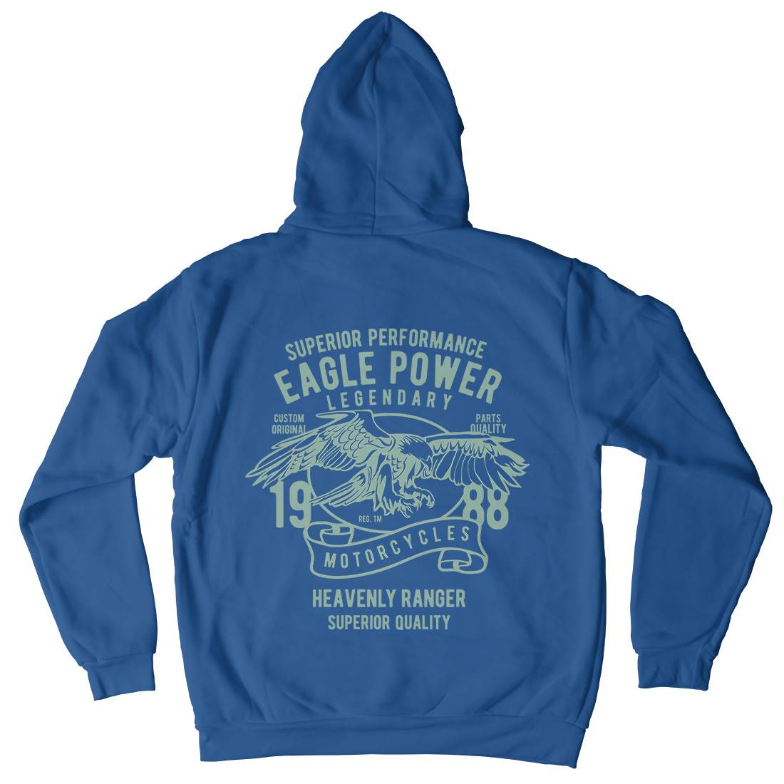 Eagle Power Mens Hoodie With Pocket Motorcycles B205