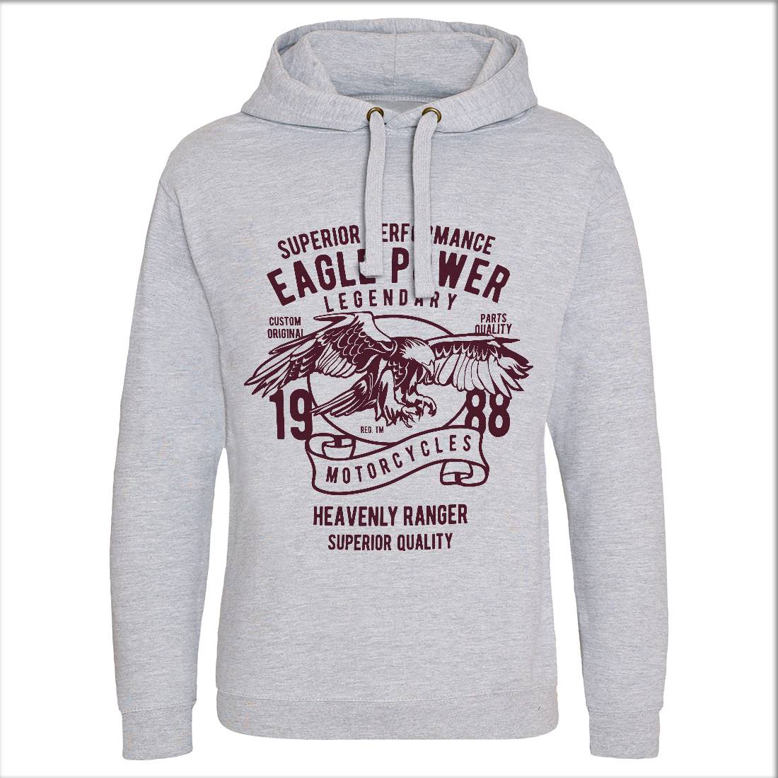 Eagle Power Mens Hoodie Without Pocket Motorcycles B205