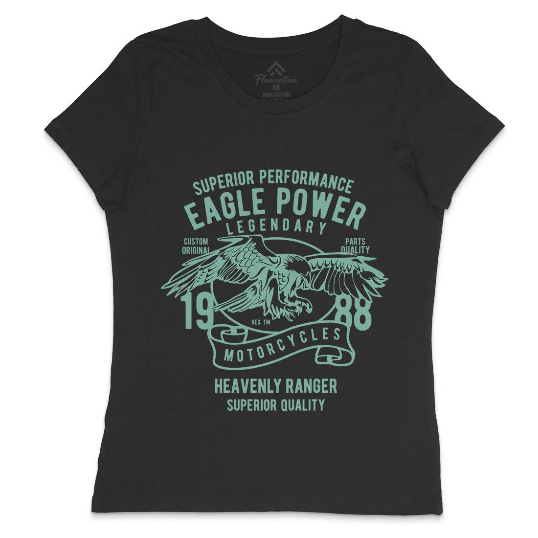 Eagle Power Womens Crew Neck T-Shirt Motorcycles B205