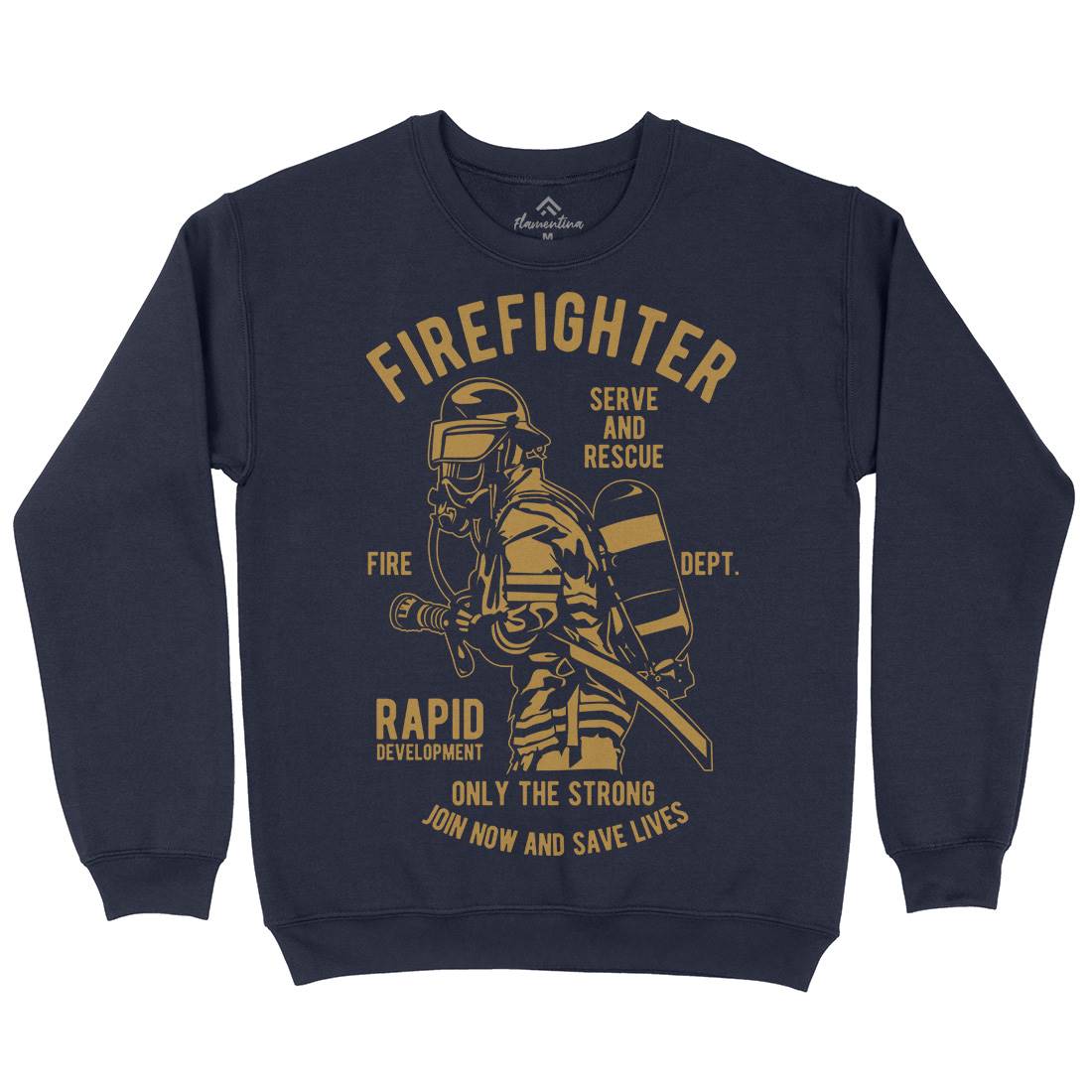 Firefighter Dept Kids Crew Neck Sweatshirt Firefighters B207
