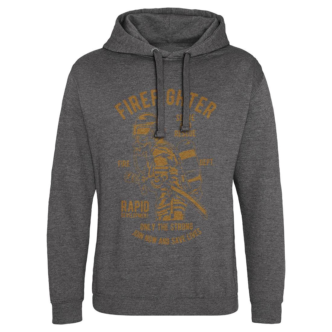 Firefighter Dept Mens Hoodie Without Pocket Firefighters B207