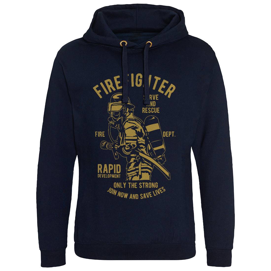 Firefighter Dept Mens Hoodie Without Pocket Firefighters B207