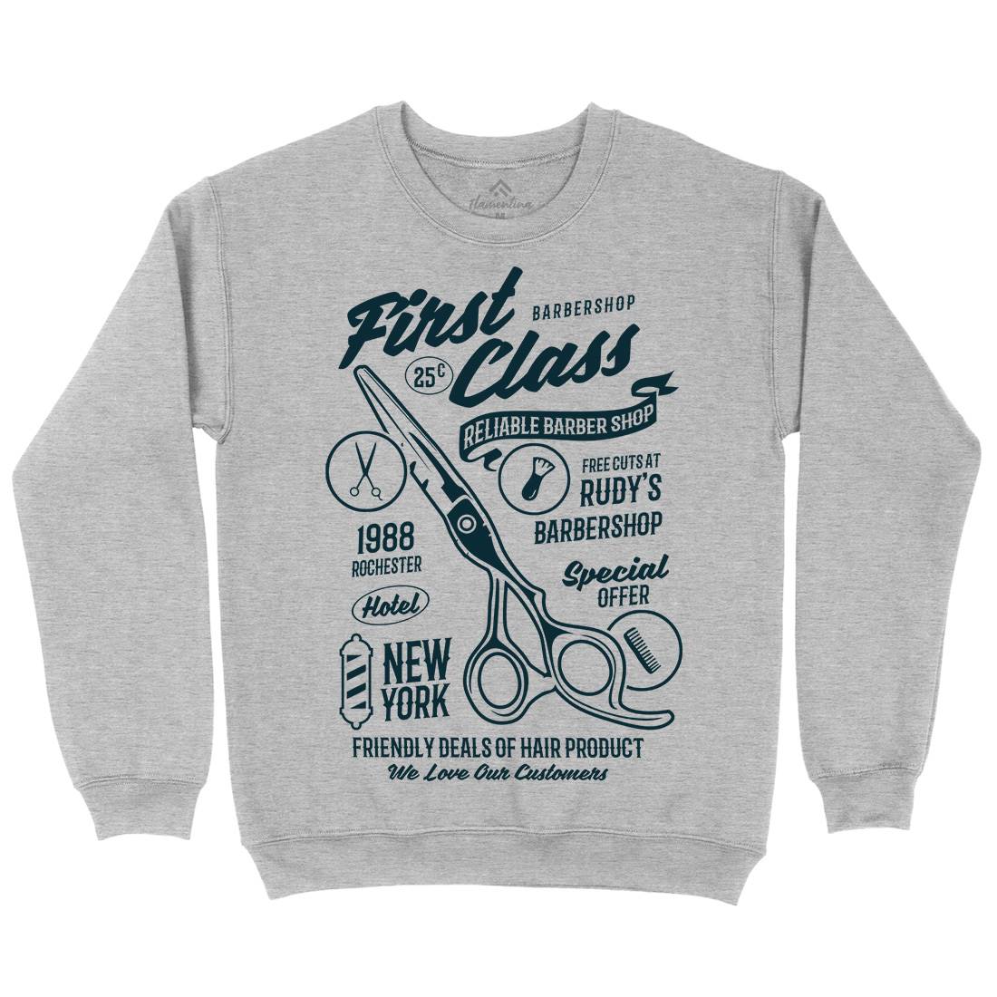First Class Kids Crew Neck Sweatshirt Barber B208