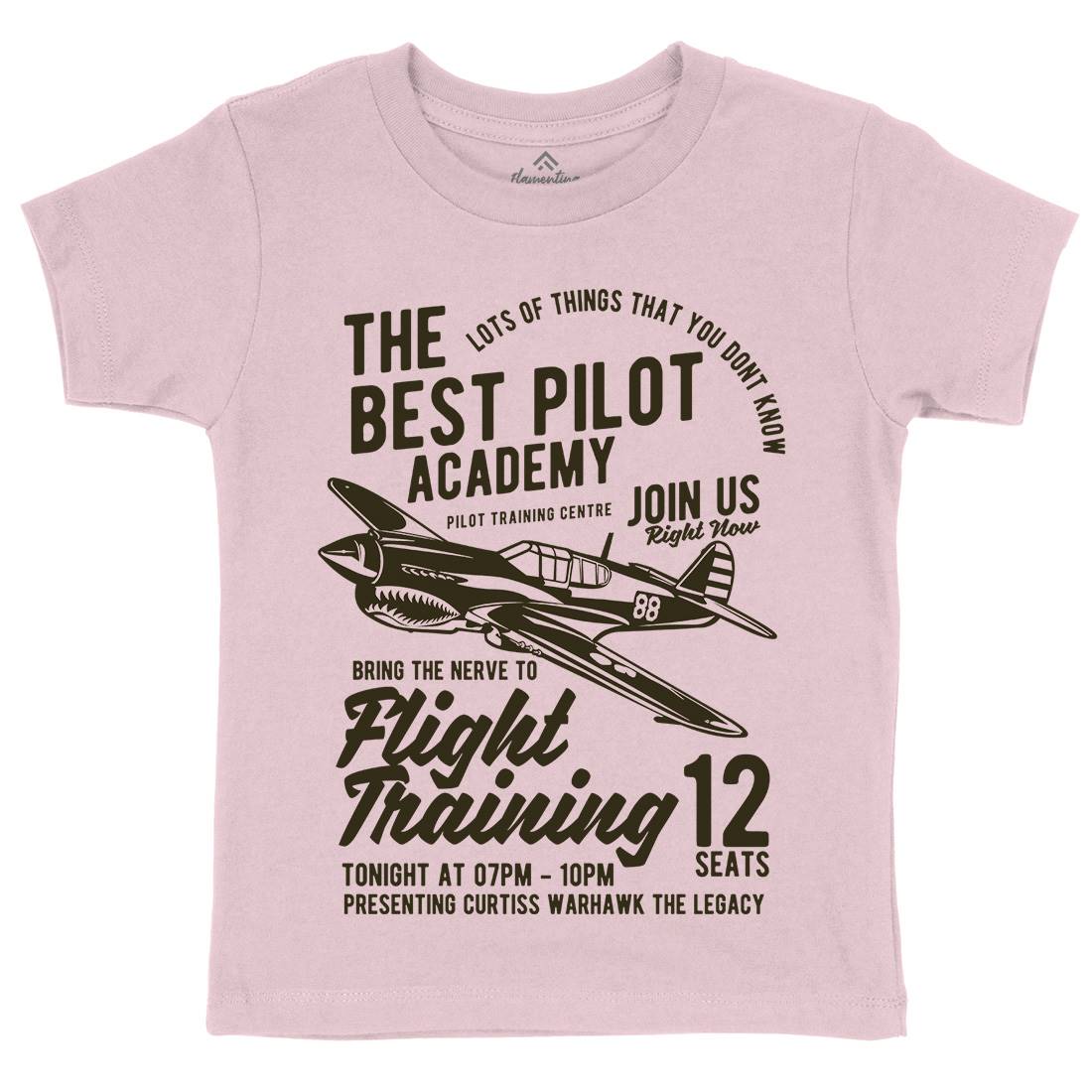 Flight Training Kids Crew Neck T-Shirt Vehicles B209