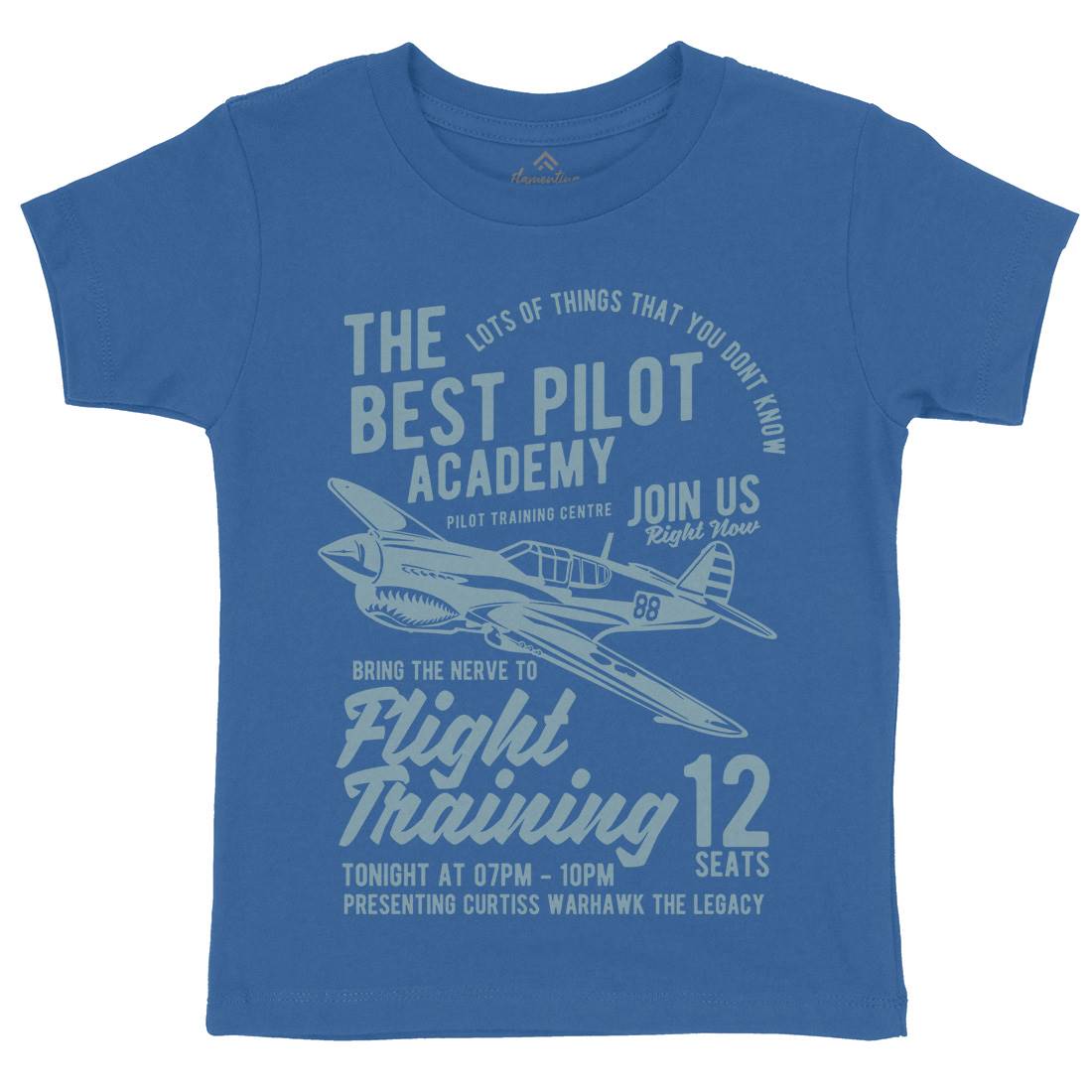 Flight Training Kids Organic Crew Neck T-Shirt Vehicles B209