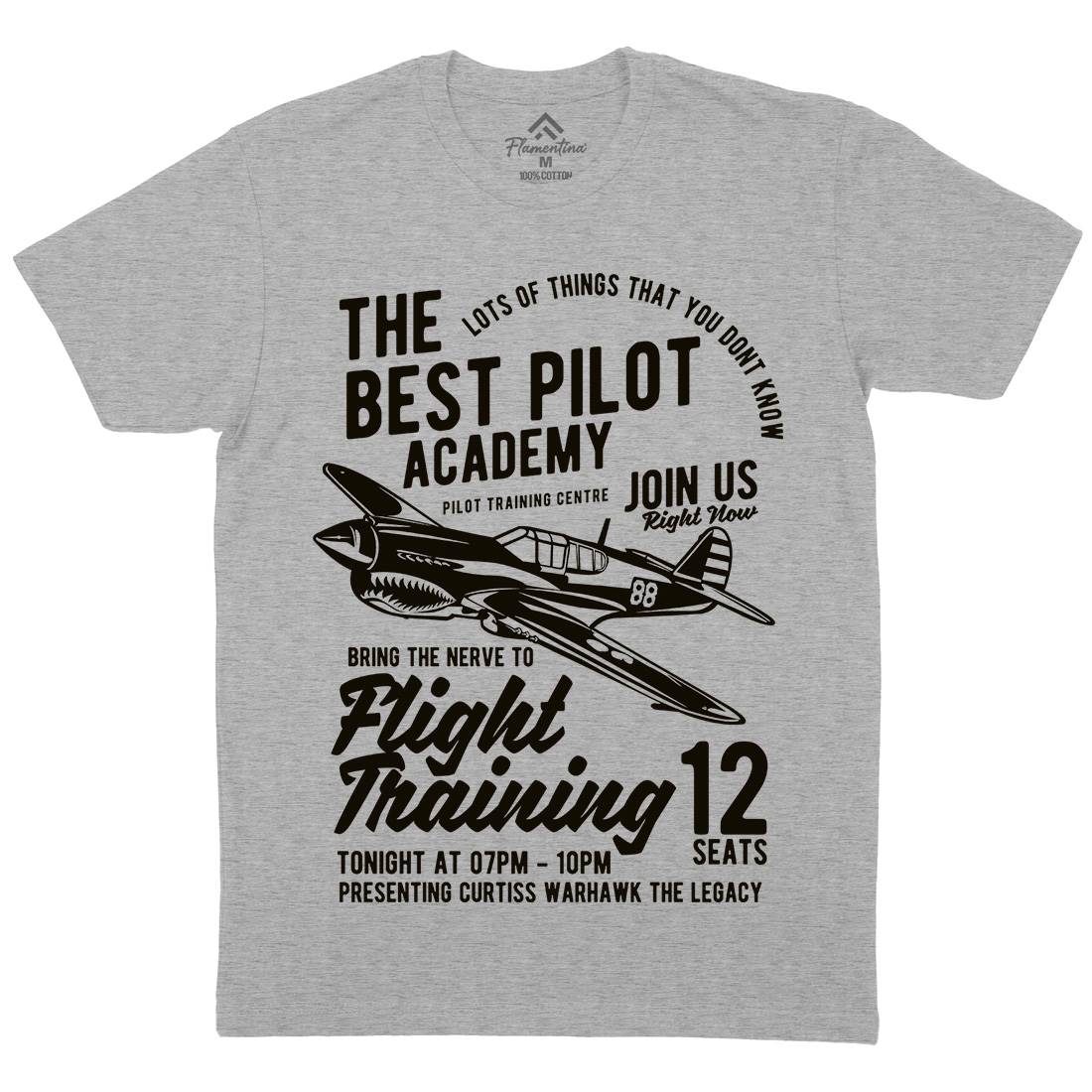 Flight Training Mens Crew Neck T-Shirt Vehicles B209