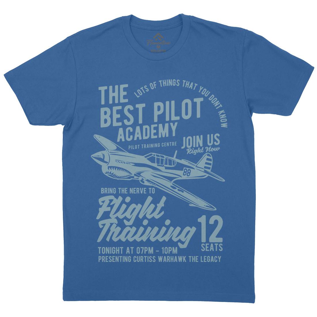 Flight Training Mens Organic Crew Neck T-Shirt Vehicles B209